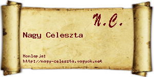 Nagy Celeszta névjegykártya